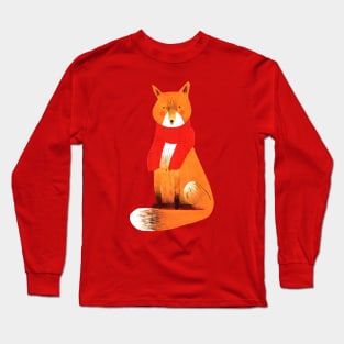 Baby it is cold outside. Winter fox Long Sleeve T-Shirt